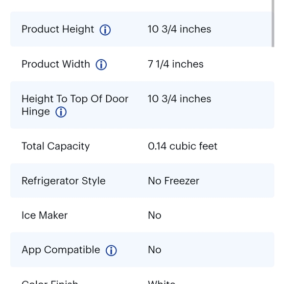 Cooluli - Classic 0.1 Cu. Ft. Mini Fridge - White - Picture 16 of 16